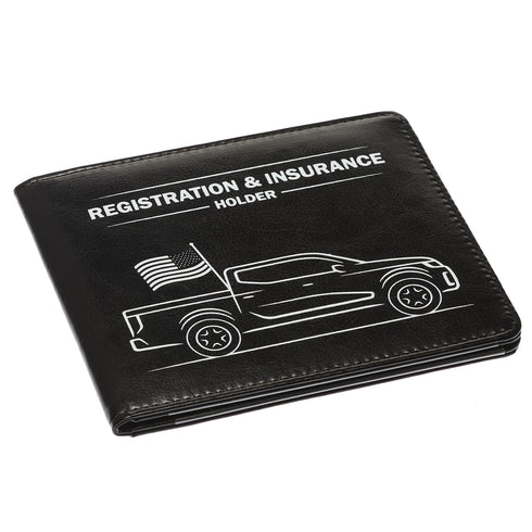 CANOPUS Car Registration and Insurance Holder with Magnetic Closure, Car Document Holder, Vehicle Glove Box Organizer, Wallet for Auto, Motorcycle, Truck, 1 Holder with 2 Sets of EZ Pass Strips